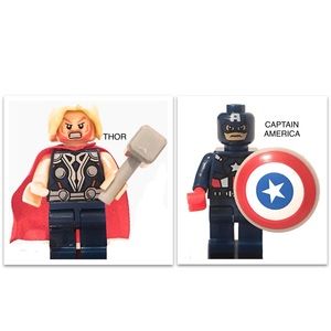 Avengers Thor & Captain America Minifigures set of 2 Minifigures